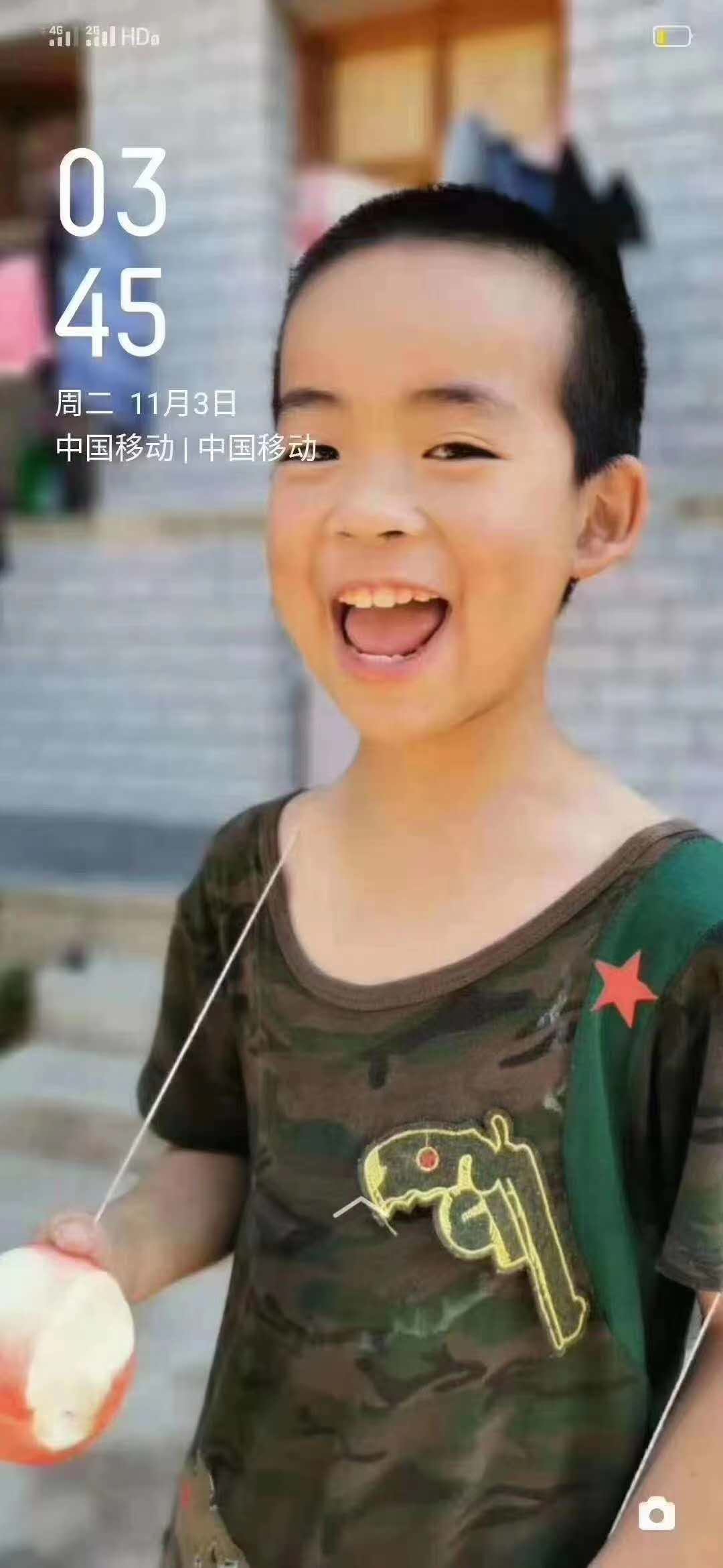 甘肃省天水市武山县10岁男孩走丢